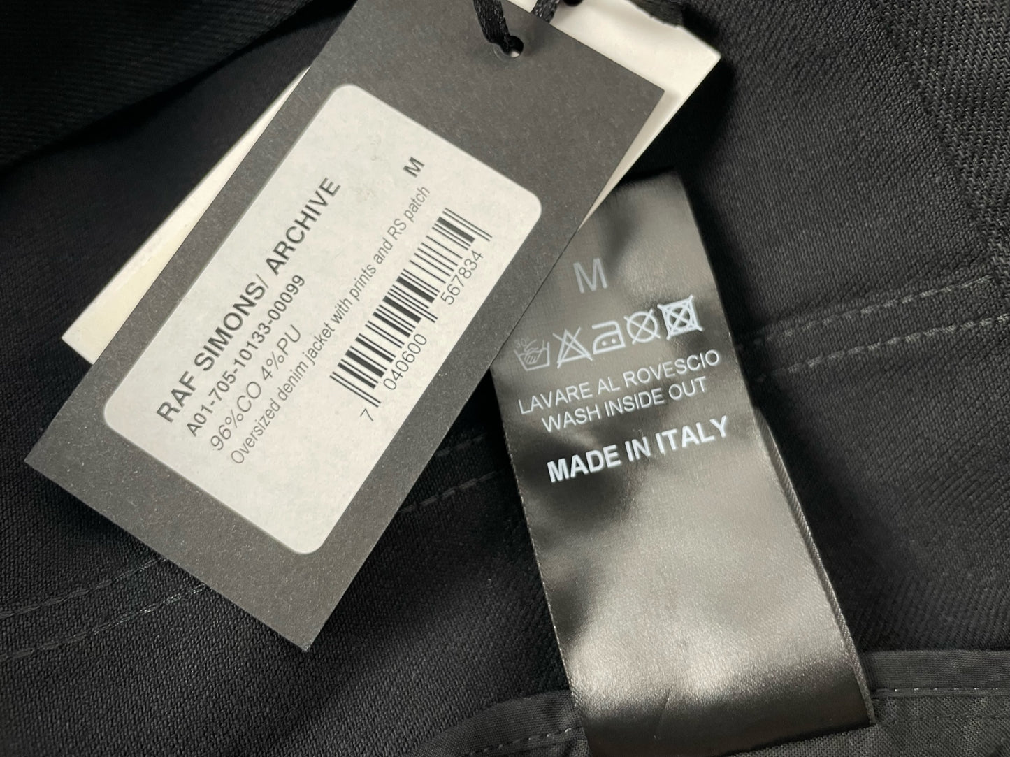 Raf Simons Archive Redux Joy Division Denim Oversized Jacket