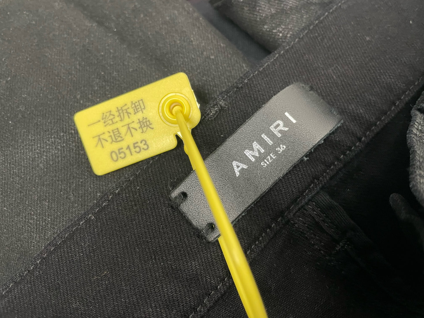 Amiri Waxed Destroyed Skinny Jeans