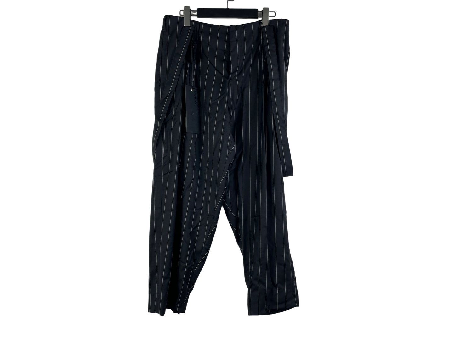 Enfants Riches Déprimes ERD Black Wool Carrot Leg Suspender Trousers FW18