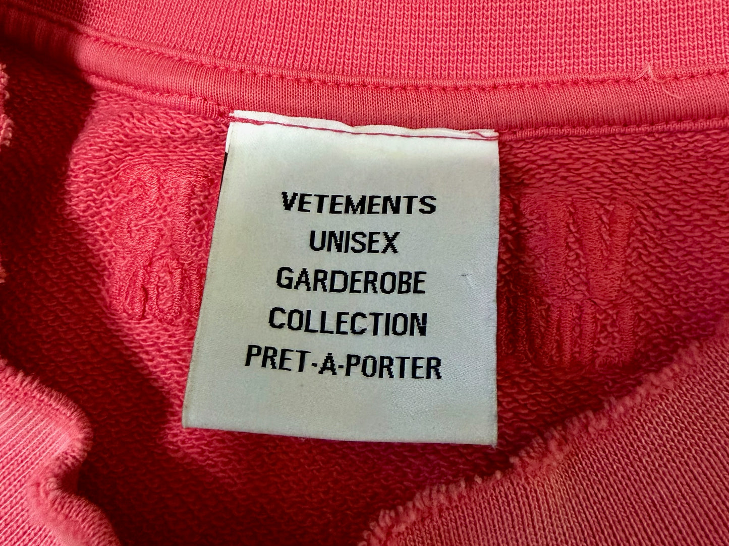 Vetements "I'm Not Doing Sh*t Today" Washed Sweatshirt SS23