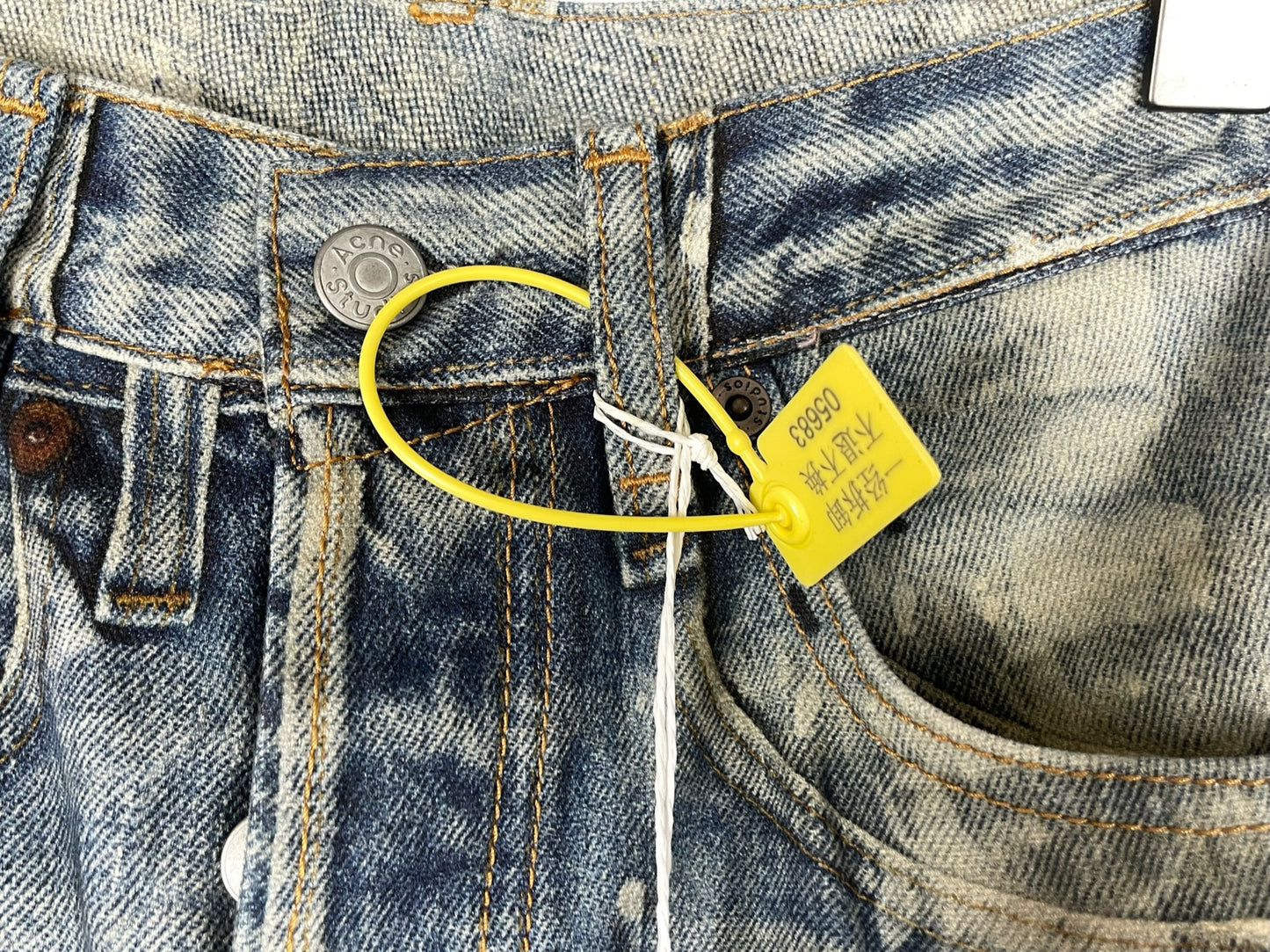 Acne Studios SSENSE XX Blue Painter Jeans