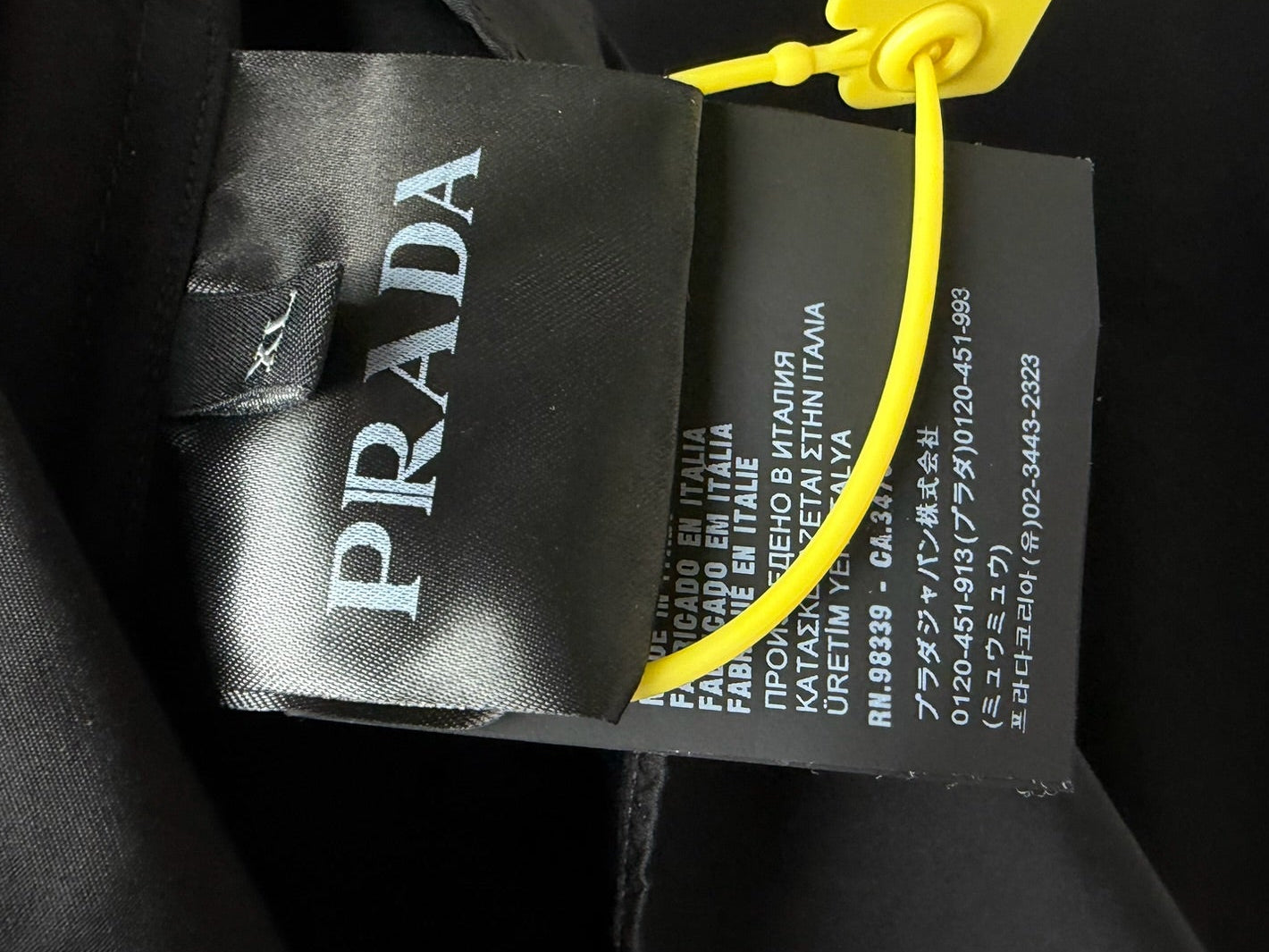 Prada Cotton Button Up Long Sleeve Shirt