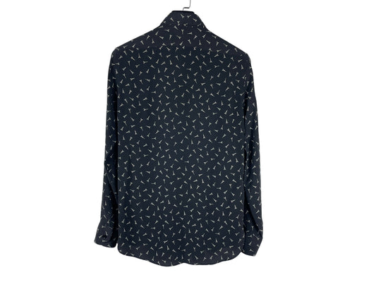 Saint Laurent Eiffel Tower Silk Shirt AW19