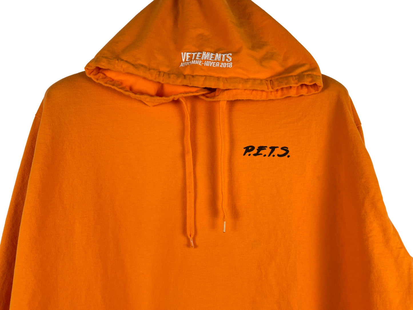 Vetements P.E.T.S Oversized Hoodie SS18