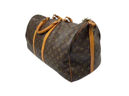Vintage Louis Vuitton Keepall 55 Monogram Travel Bag 80S