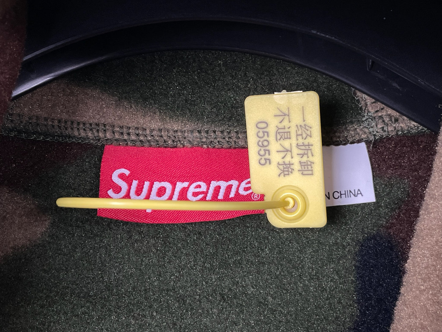 Supreme Polartec Half-Zip Hoodie Camo 22FW