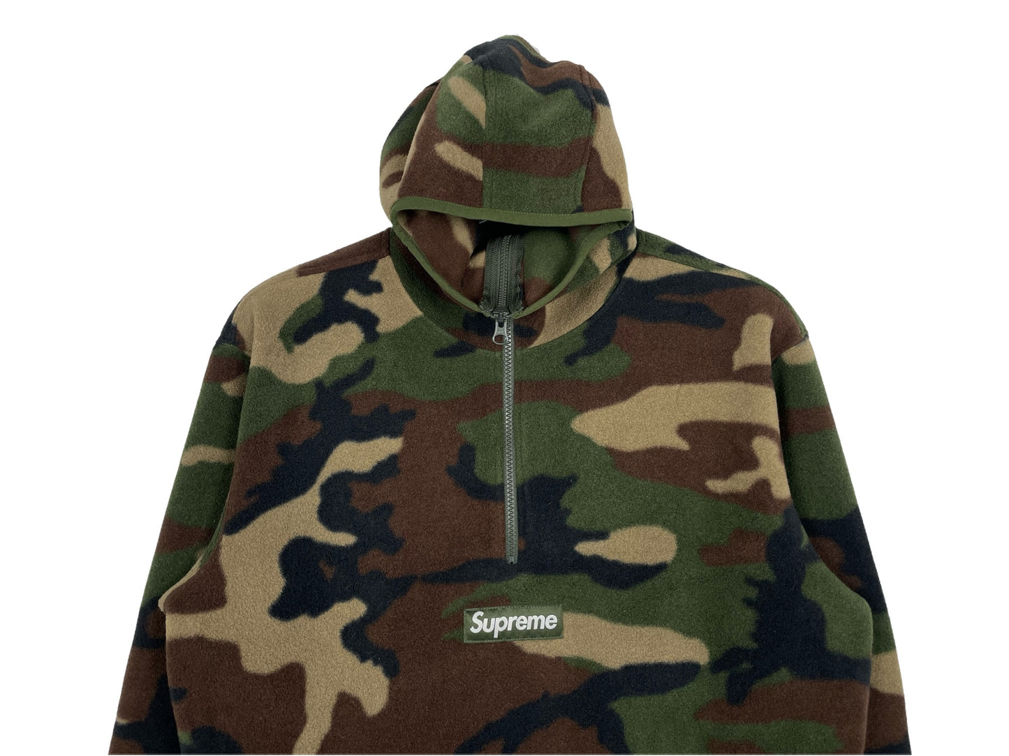 Supreme Polartec Half-Zip Hoodie Camo 22FW