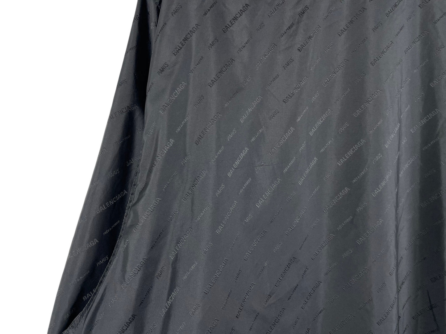 Balenciaga All-over Logo Rain Jacket SS21
