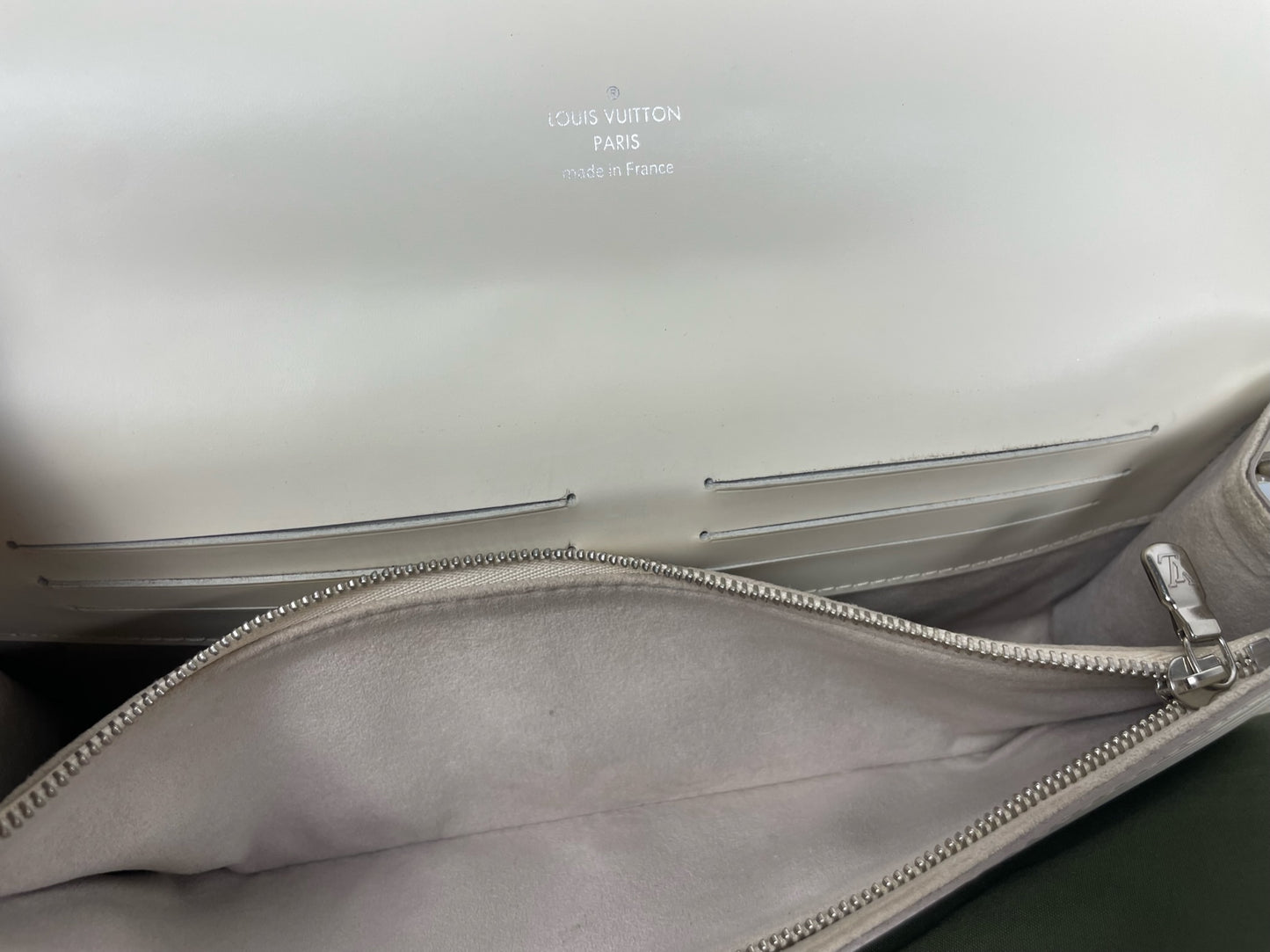Louis Vuitton Epi Sevigne Clutch Ivory Bag