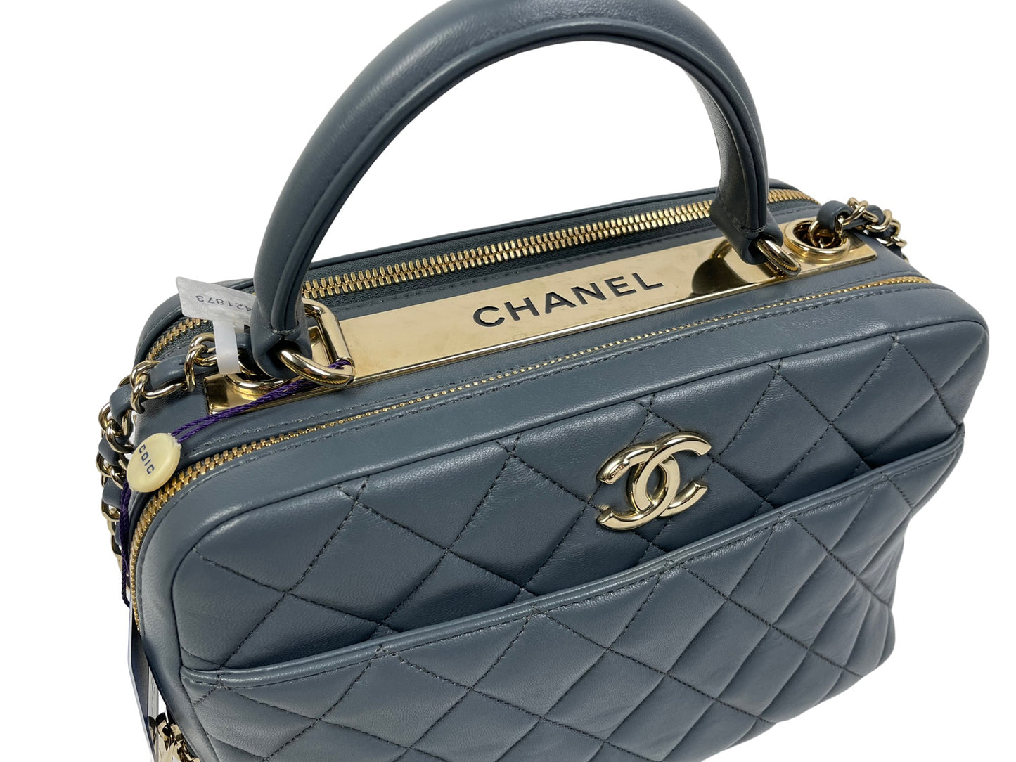 Chanel Trendy CC Leather Bag Grey
