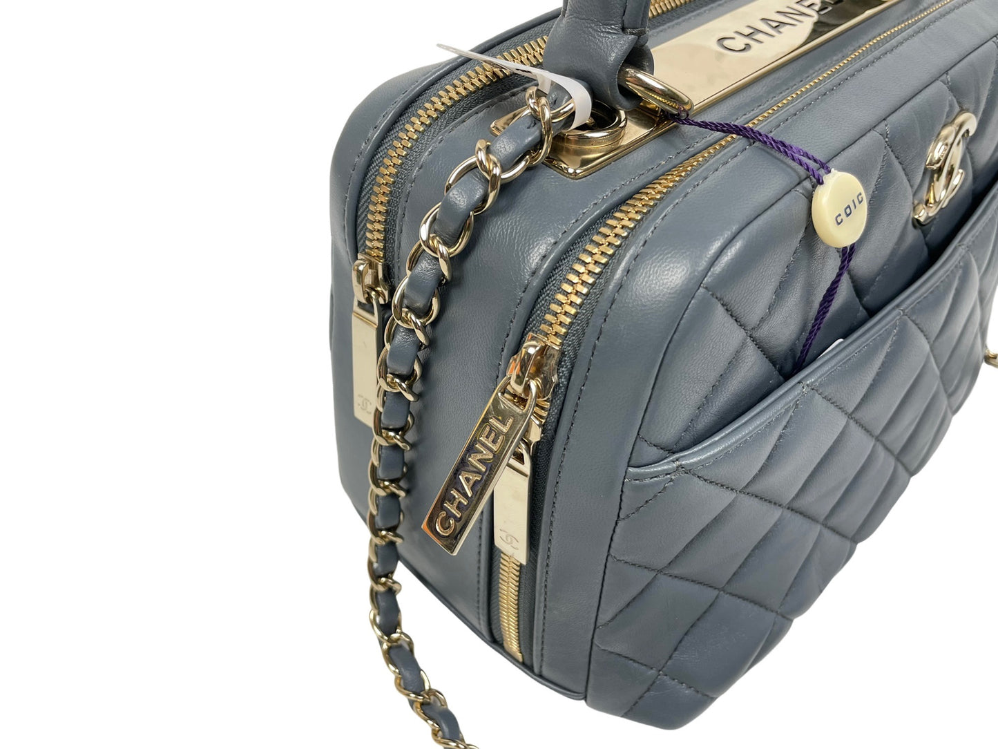 Chanel Trendy CC Leather Bag Grey