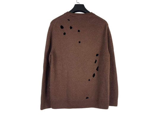 Burberry Small Logo Distressed Oversized Sweater