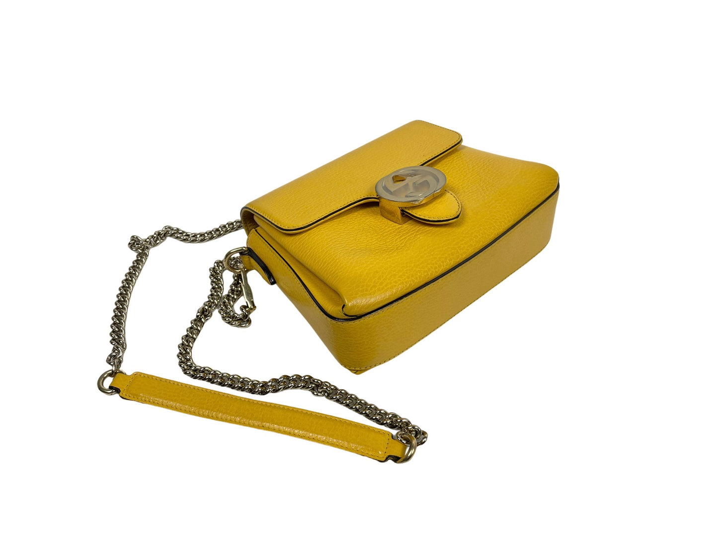 Gucci Interlocking GG Chain Bag Yellow