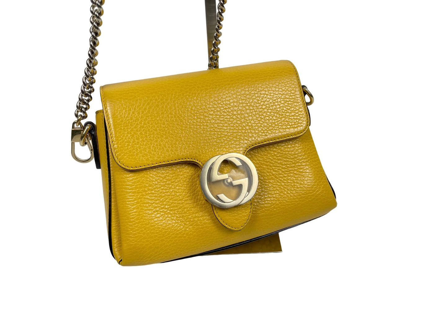Gucci Interlocking GG Chain Bag Yellow
