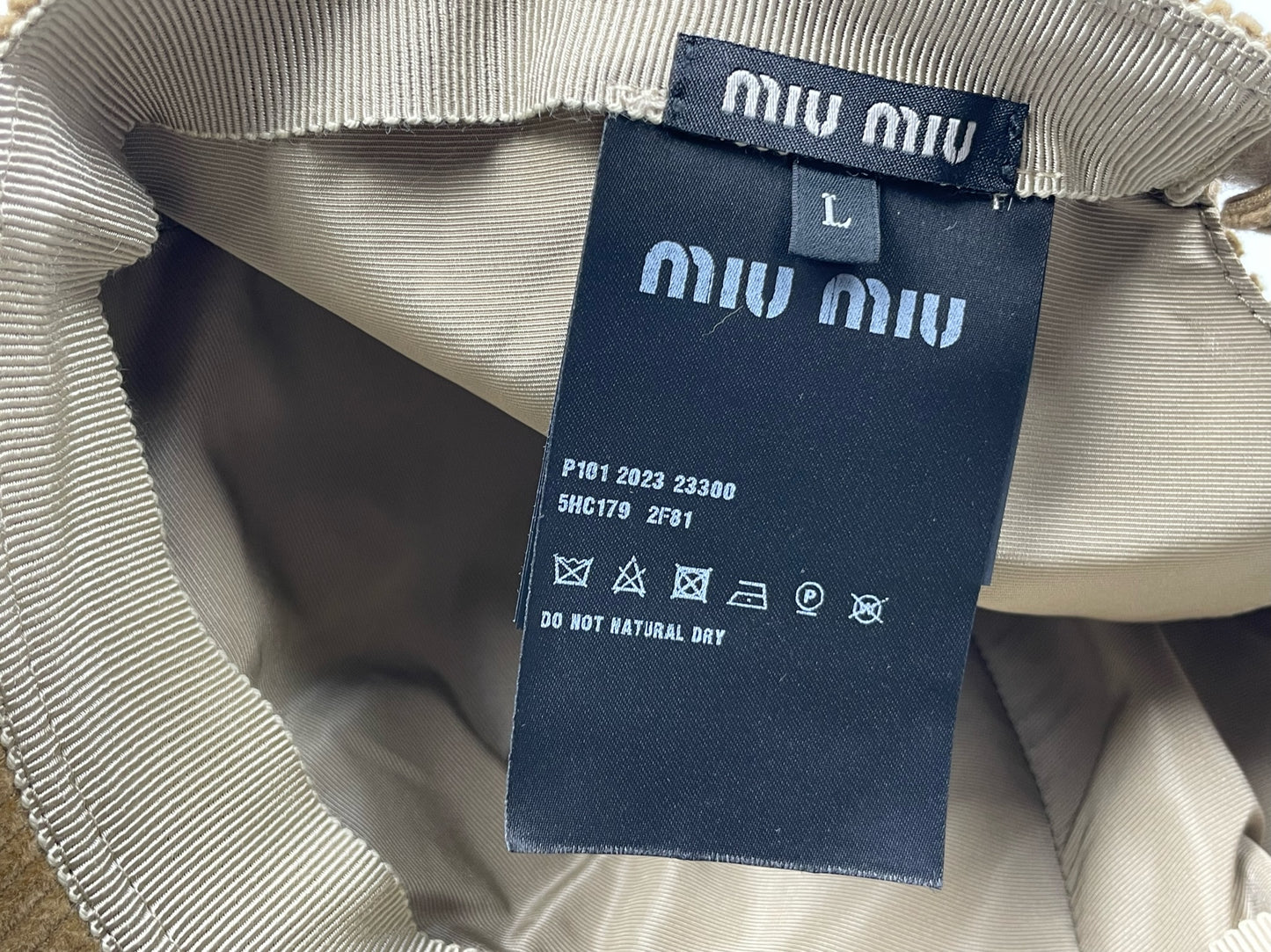 Miu Miu Corduroy Baseball Cap