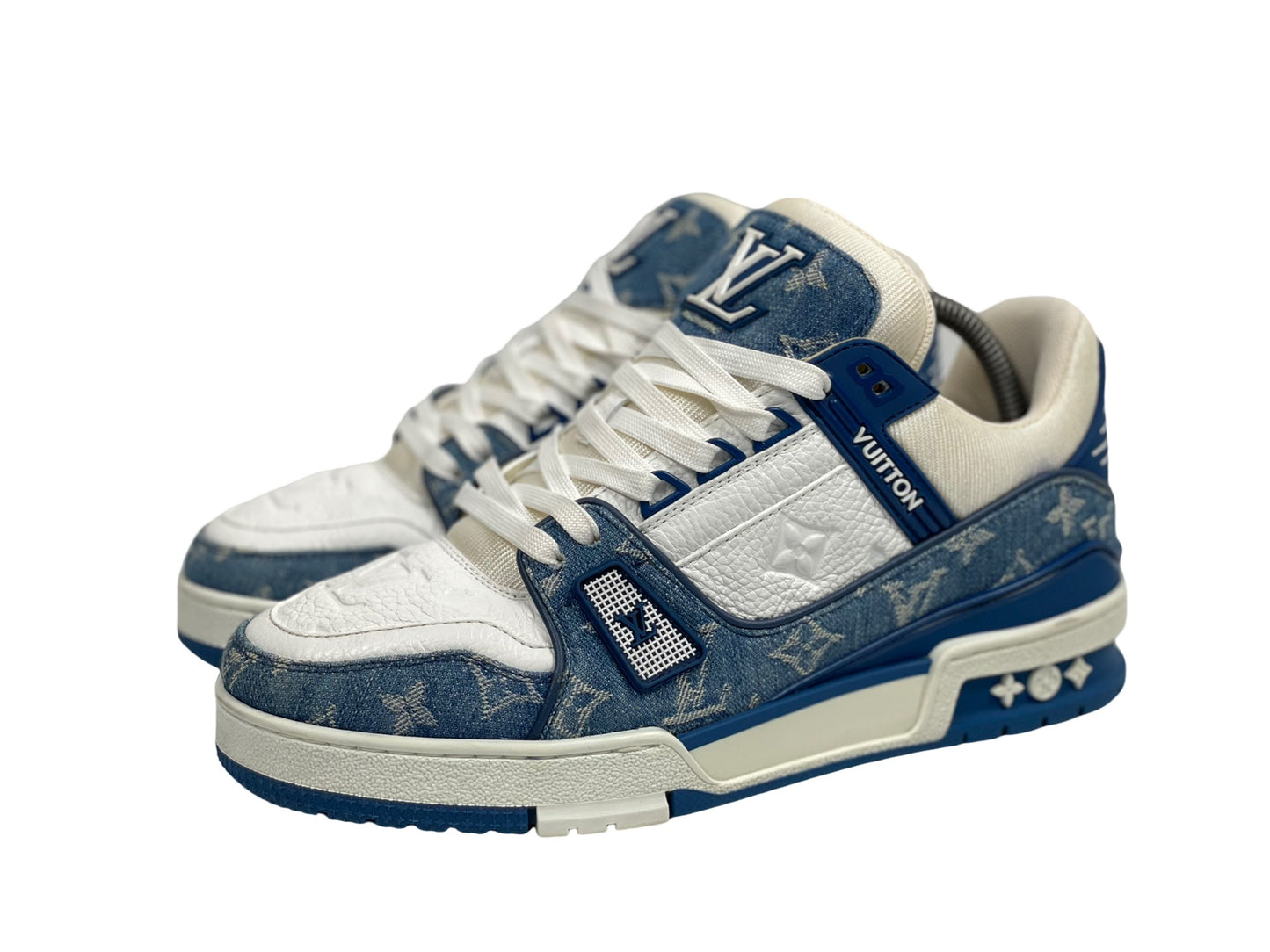 Louis Vuitton Trainer Sneakers Blue/White Denim