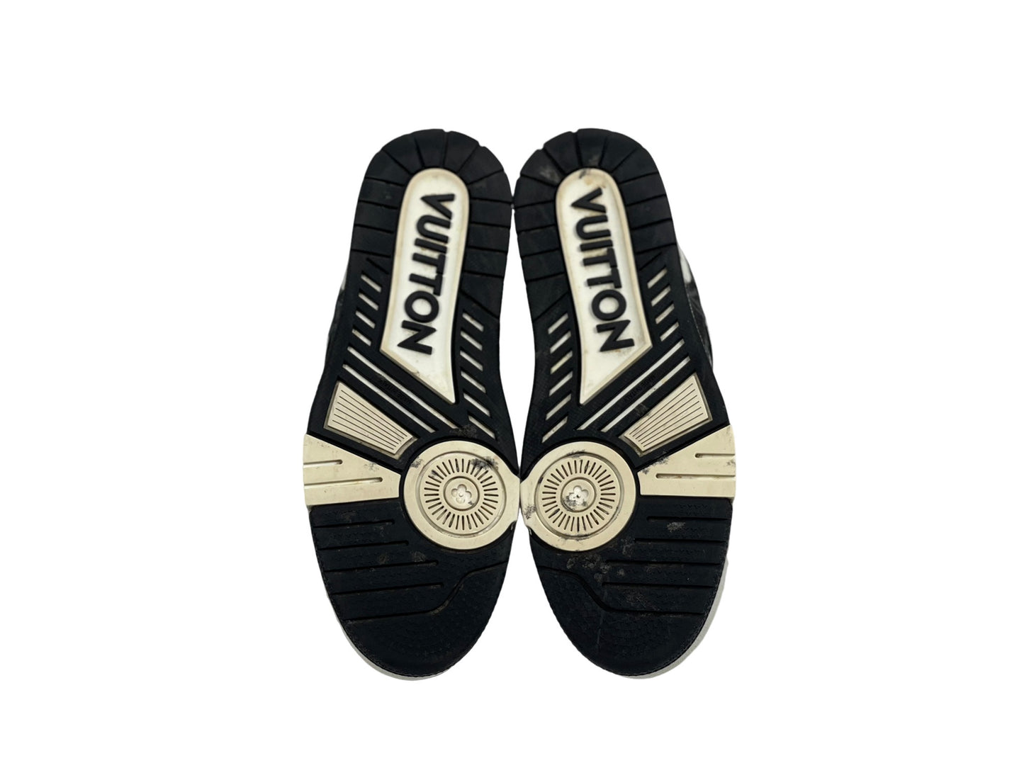 Louis Vuitton Trainer Sneakers Black/White Denim