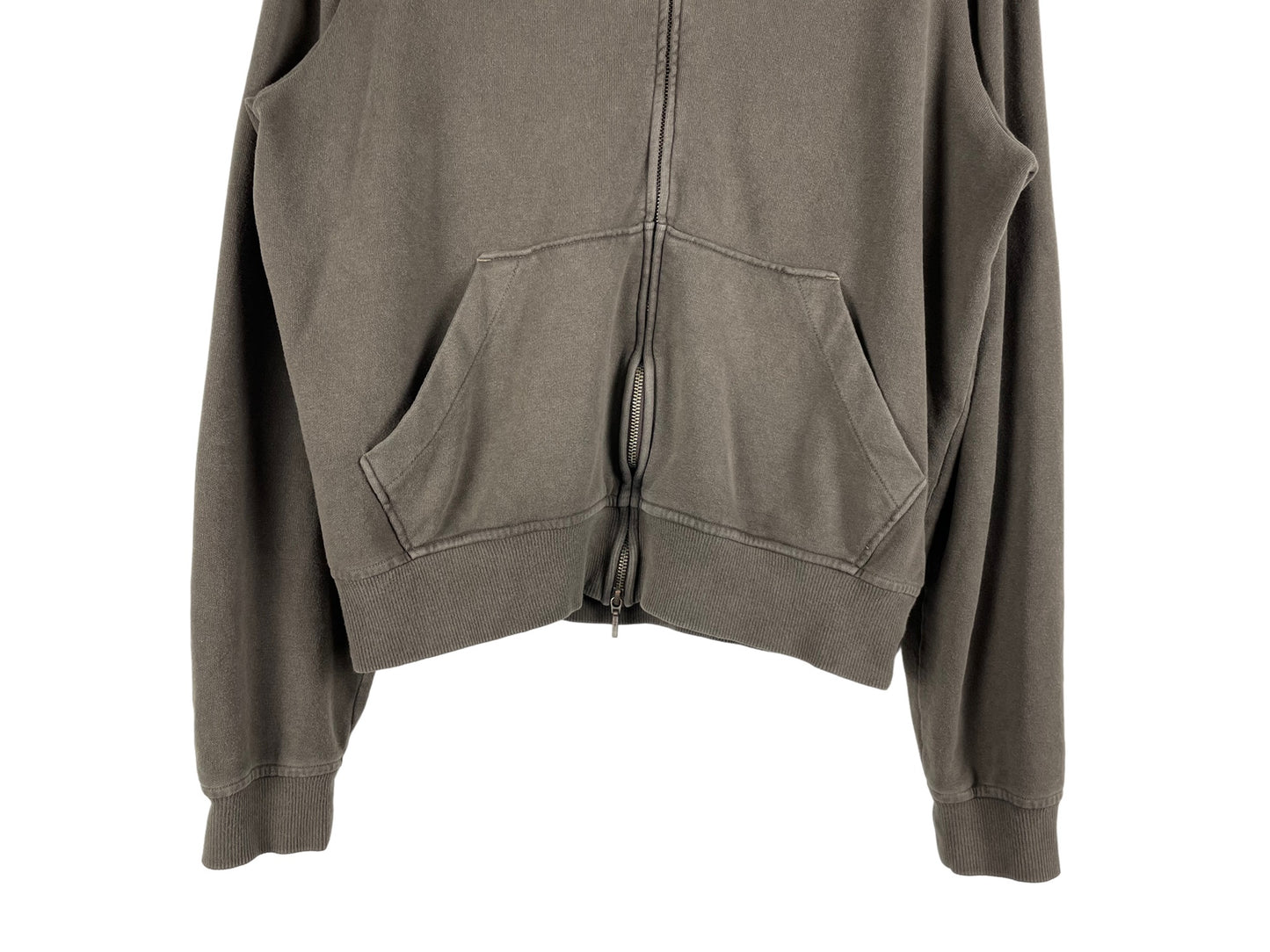 Omar Afridi Shabby Full Zipped Hoodie Brown