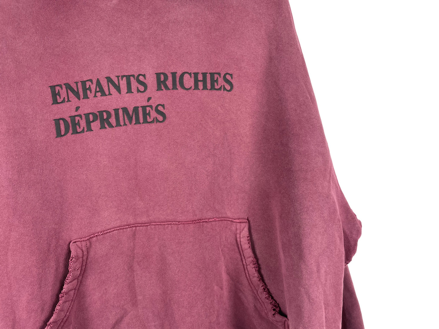 Enfants Riches Deprimes Distressed Logo Print Hoodie