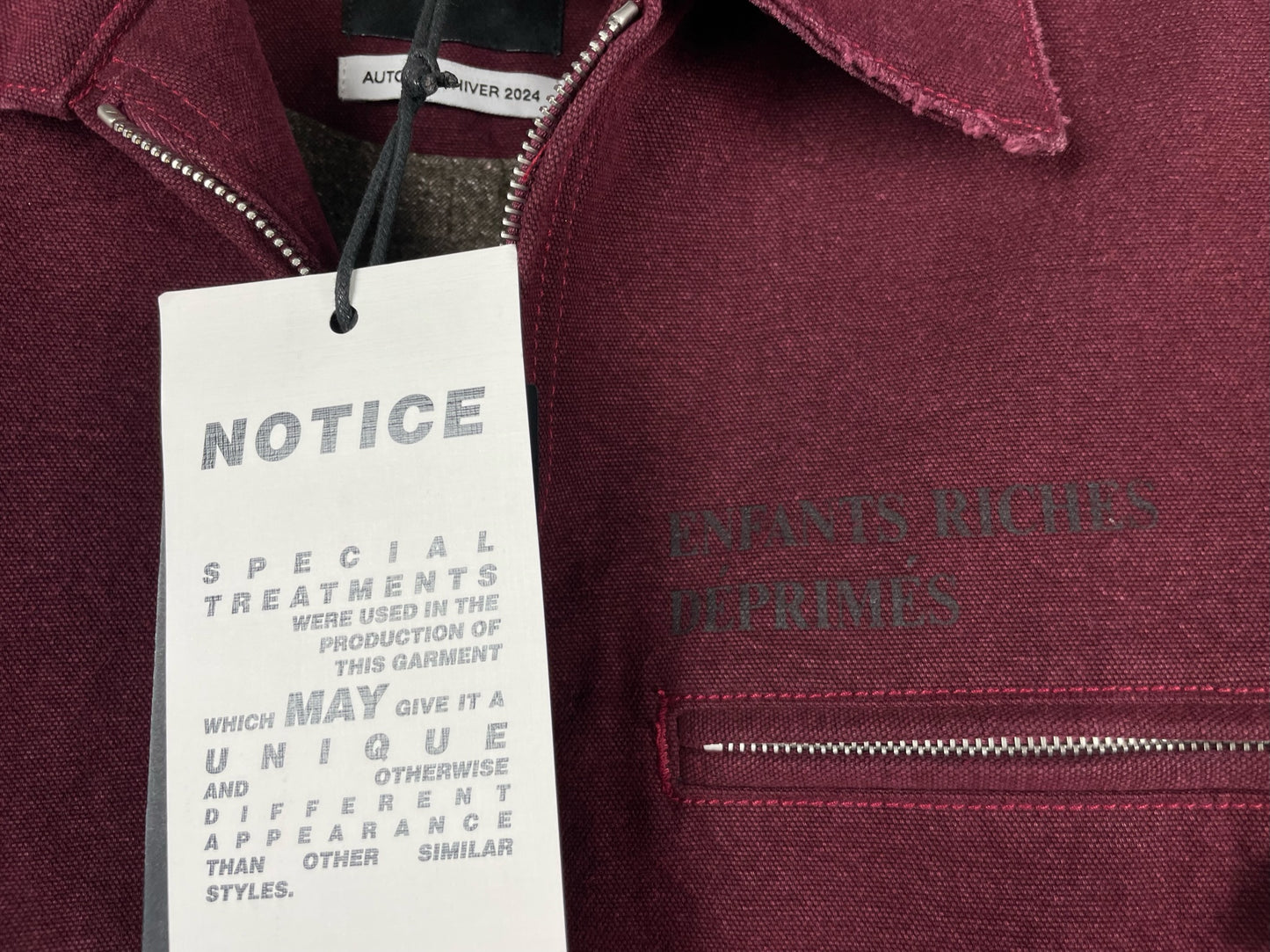 Enfants Riches Deprimes ERD Distressed Work Jacket AW24