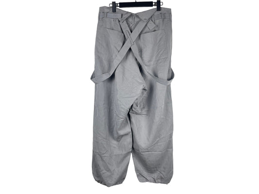 Y-3 Yohji Yamamoto Washed Twill Suspender Pants