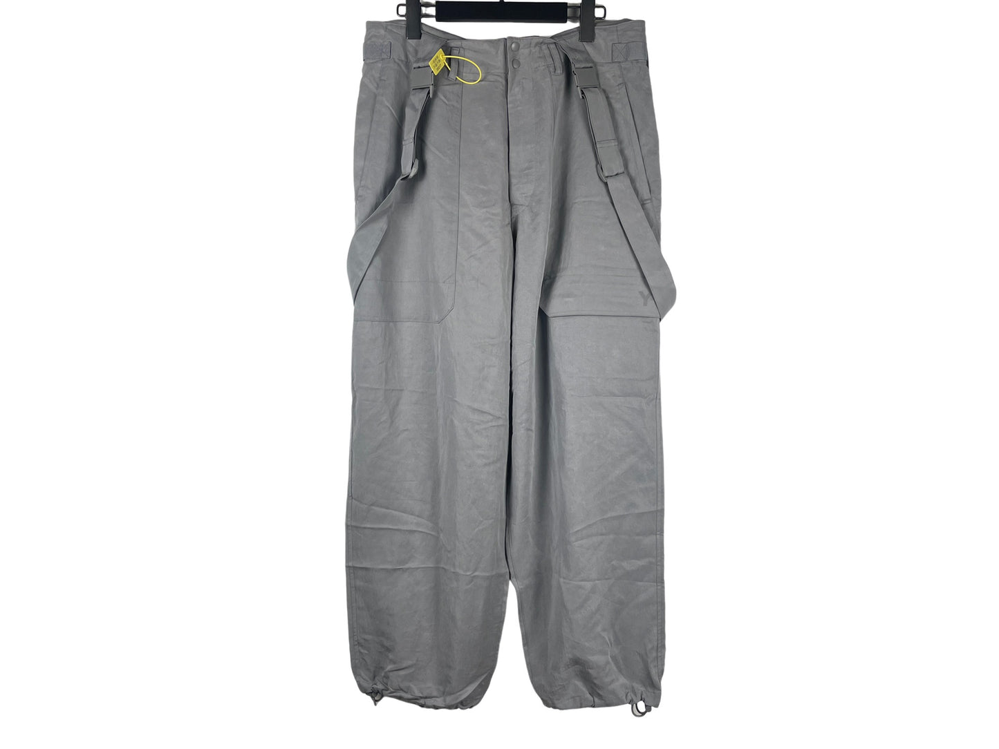 Y-3 Yohji Yamamoto Washed Twill Suspender Pants