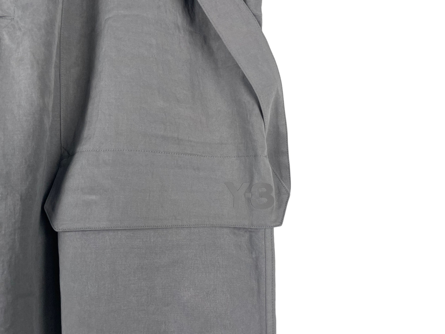 Y-3 Yohji Yamamoto Washed Twill Suspender Pants
