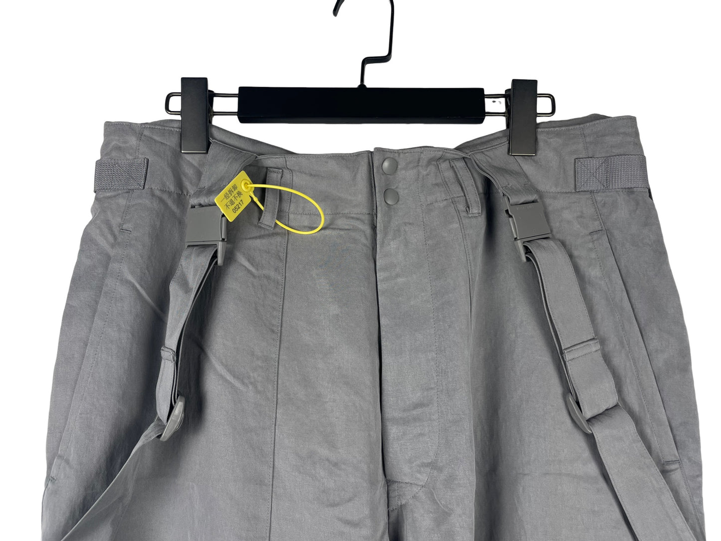 Y-3 Yohji Yamamoto Washed Twill Suspender Pants
