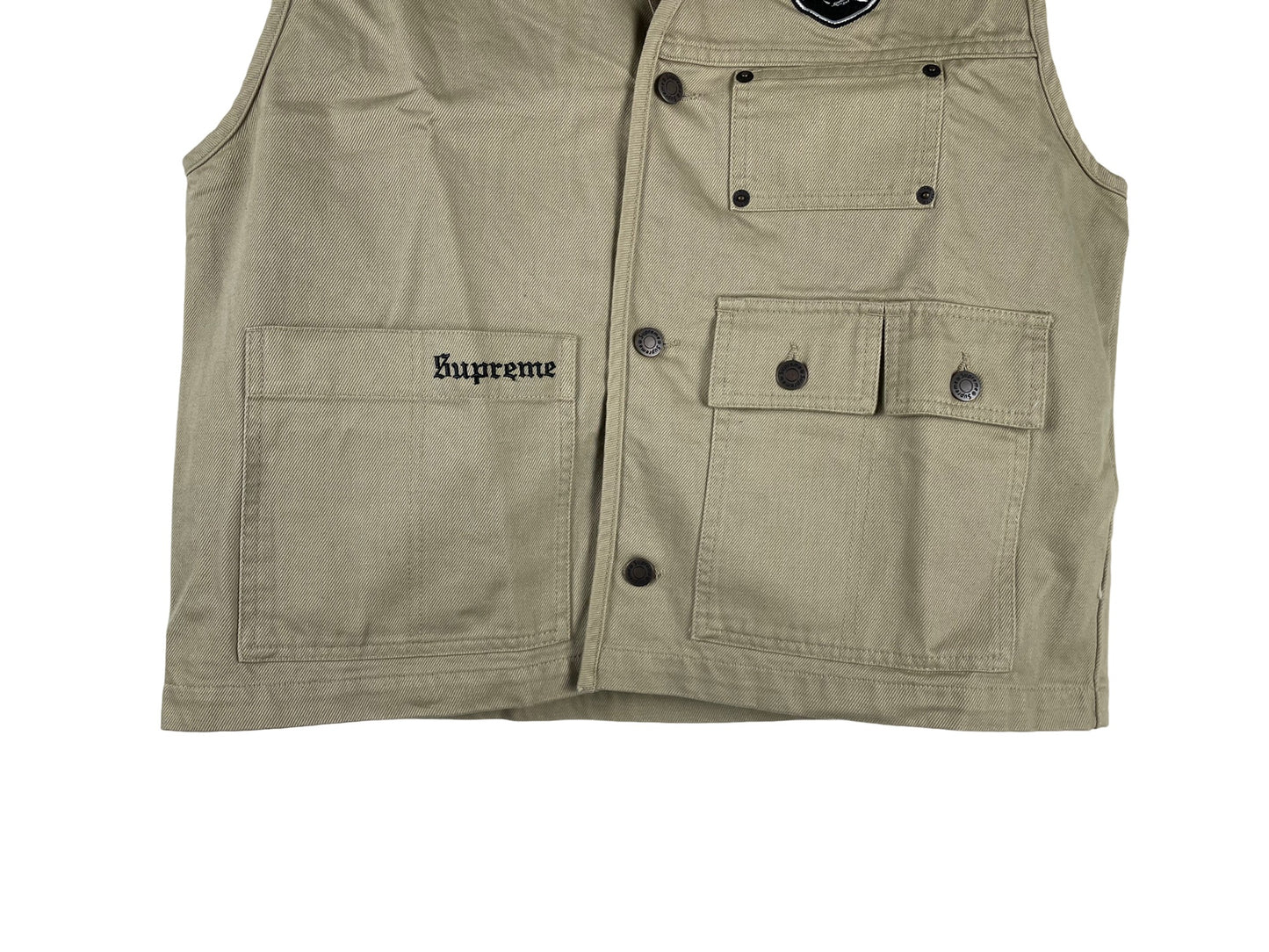 Supreme x NFL Raiders '47 Denim Vest 19SS