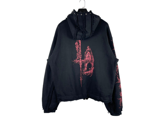 Thug Club Dragon Stud Zip-Up Hoodie FW24