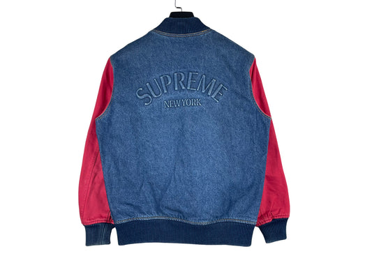 Supreme Denim Varsity Jacket