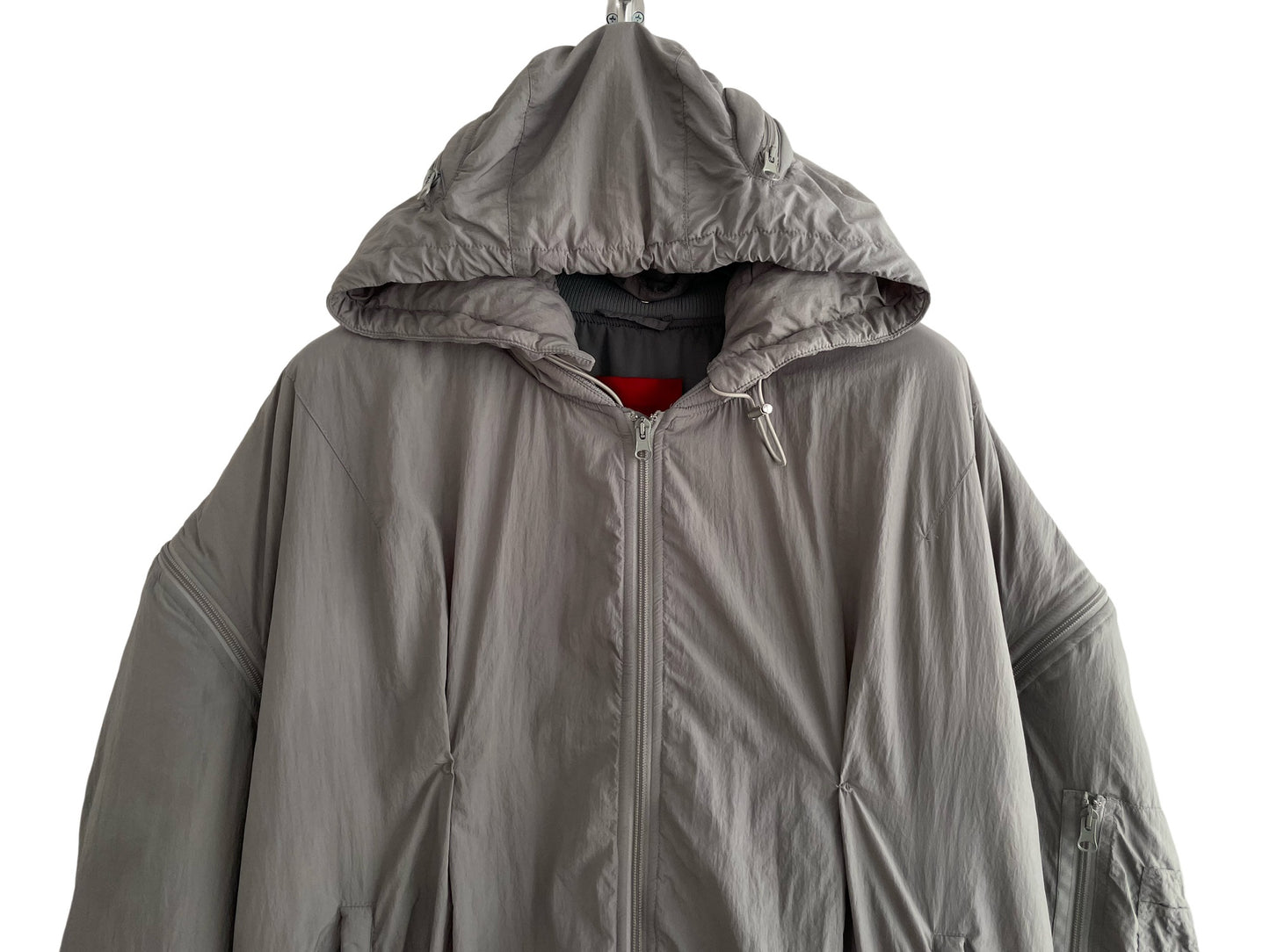 Kusikohc Zipper Hooded Bomber Jacket