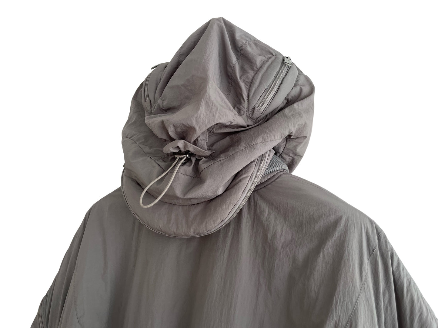 Kusikohc Zipper Hooded Bomber Jacket
