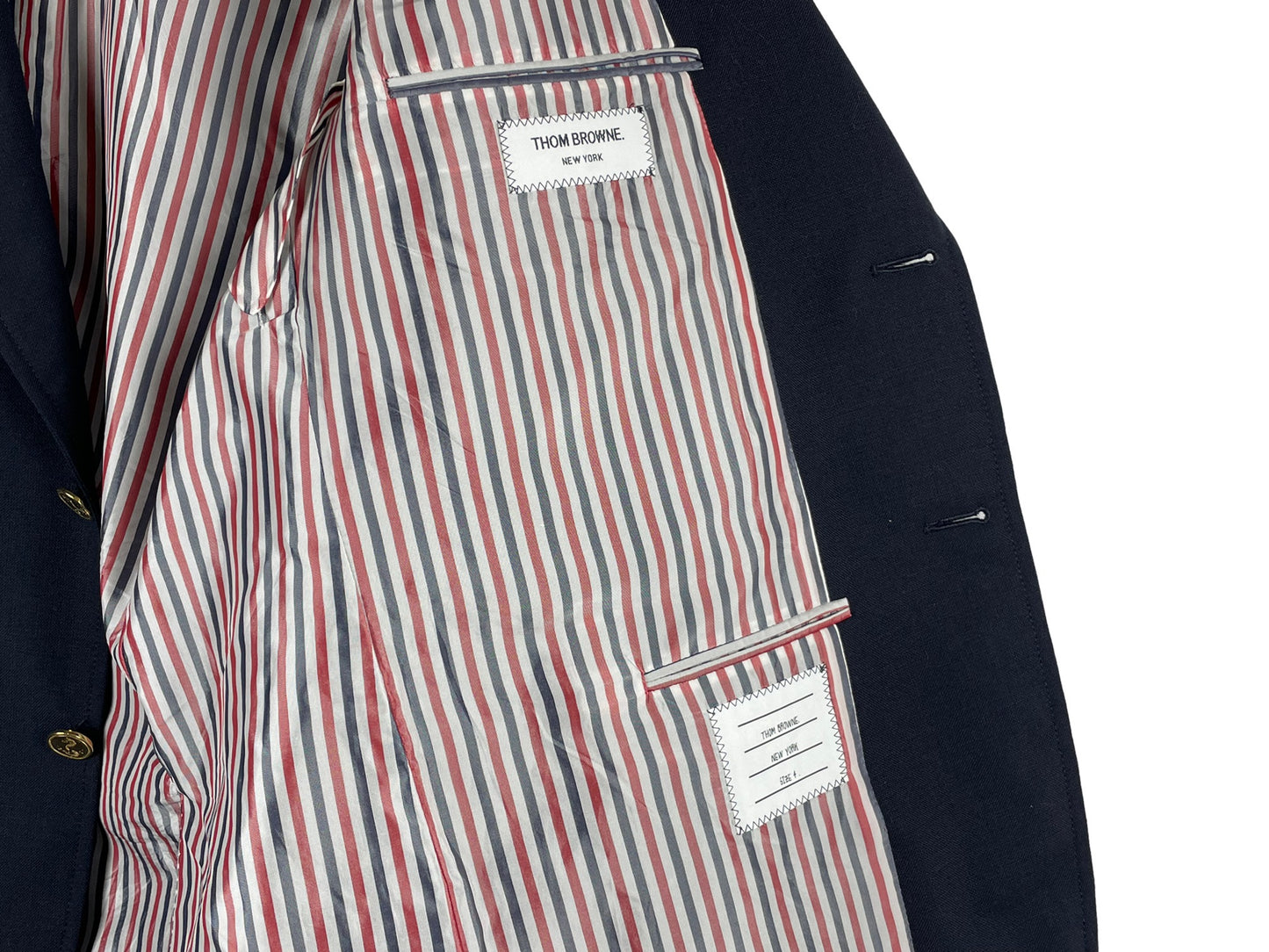 Thom Browne Navy Classic Blazer