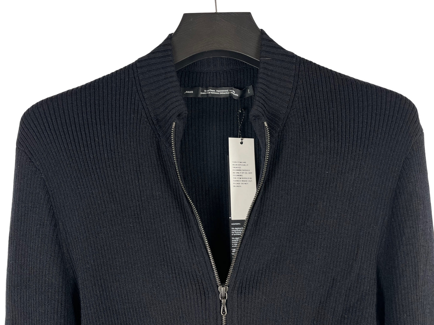 Julius_7 Wool Zip Cardigan AW25