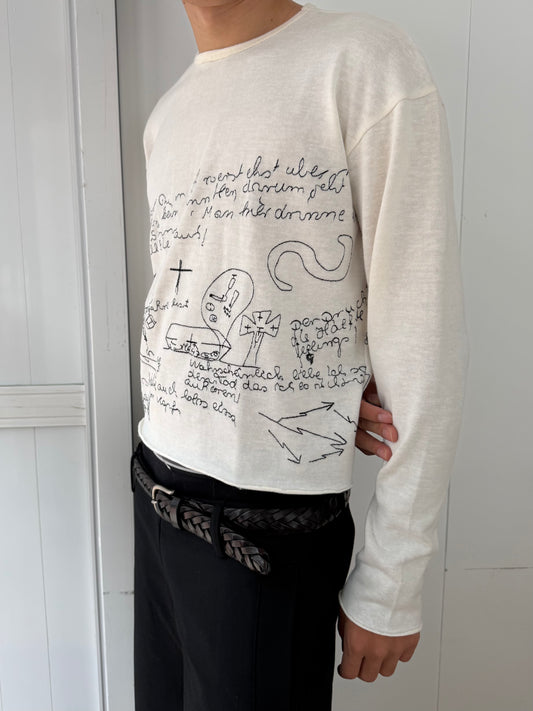 Enfants Riches Deprimes French Embroidered Long Sleeve Shirt