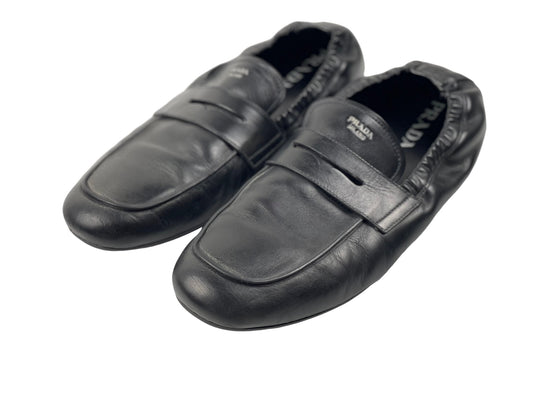 Prada Shuffle Leather Loafers