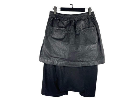 Rick Owens DRKSHDW Waxed Skirt Pods Shorts SS15