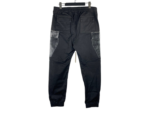Rick Owens Larry Suede Patch Cargo Jogger Pants AW19