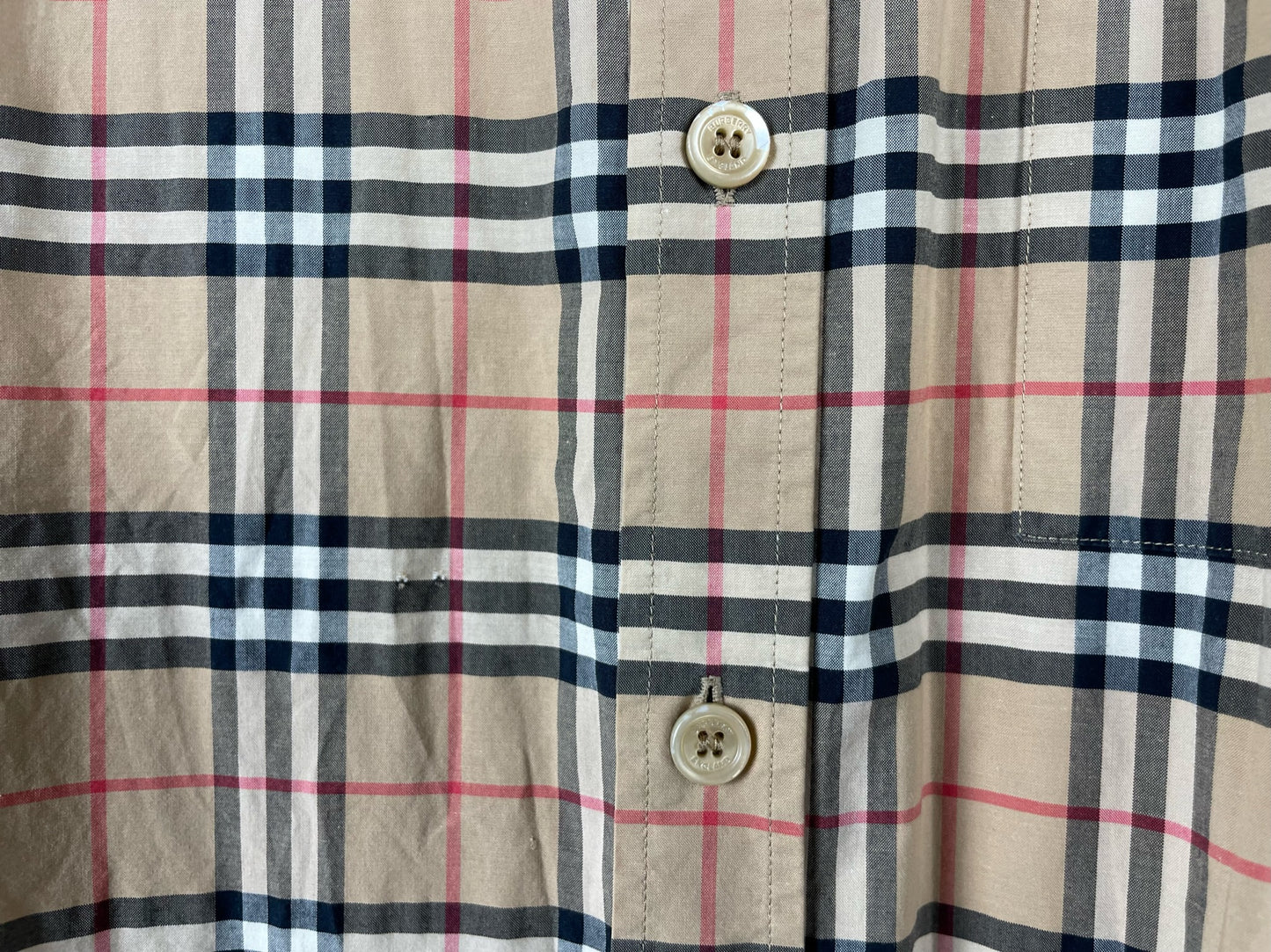 Burberry Checked Long Sleeve Shirt