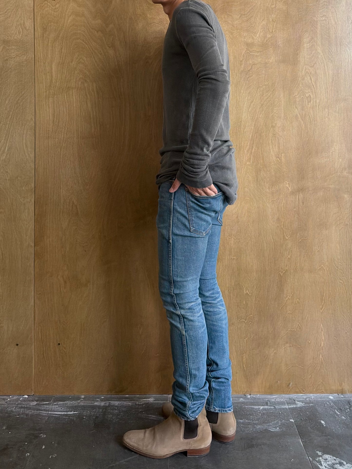 Celine SS20 Skinny SK005 Whiskered Washed Jeans