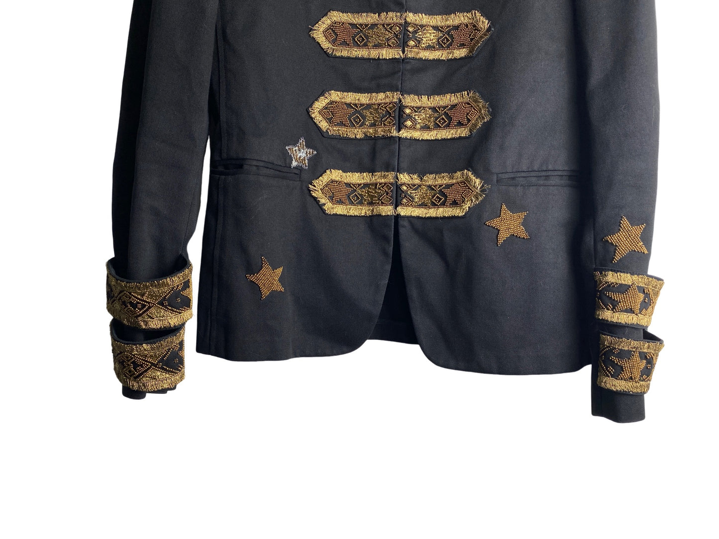 Valentino Stars Embellished Military Jacket