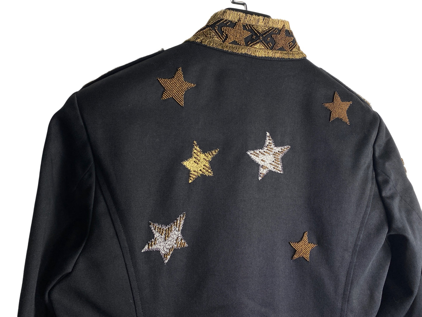 Valentino Stars Embellished Military Jacket