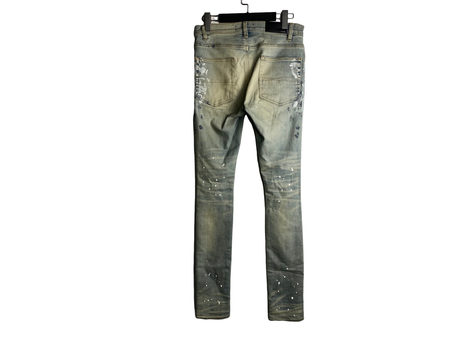 Amiri Destroyed Skinny Jeans Blue