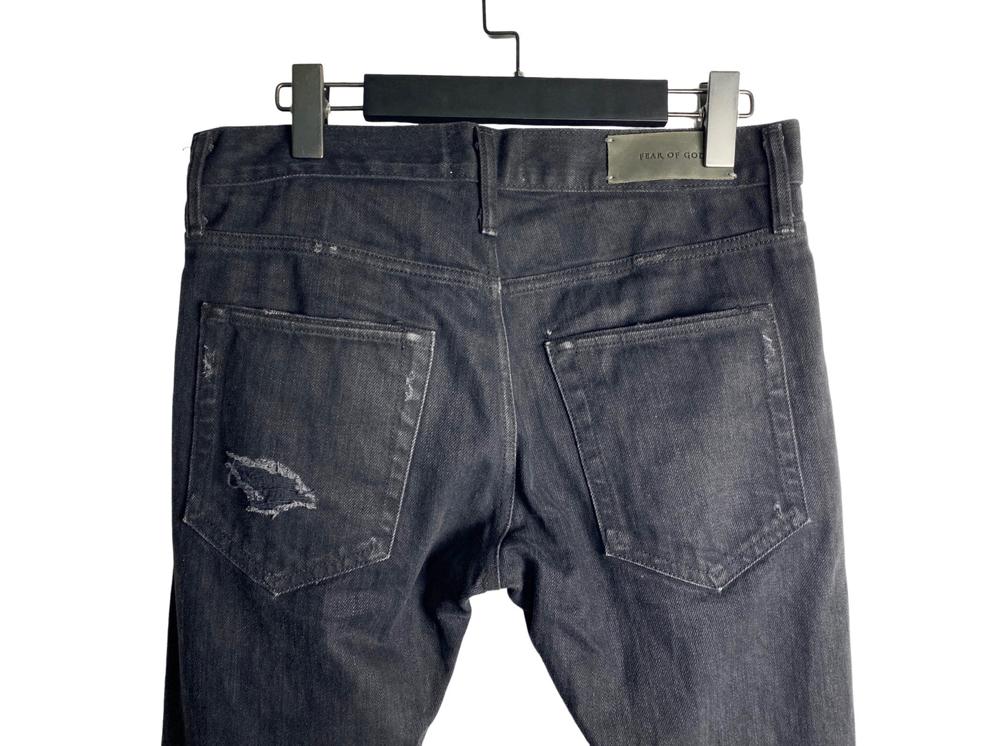SSENSE x Fear Of God 4th Selvedge Distressed Denim Pants