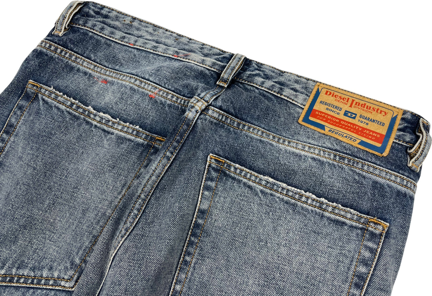 Diesel Zipper Baggy Denim Pants