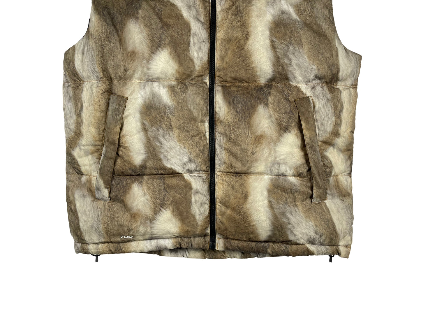 Supreme x The North Face Fur Print Nuptse Vest