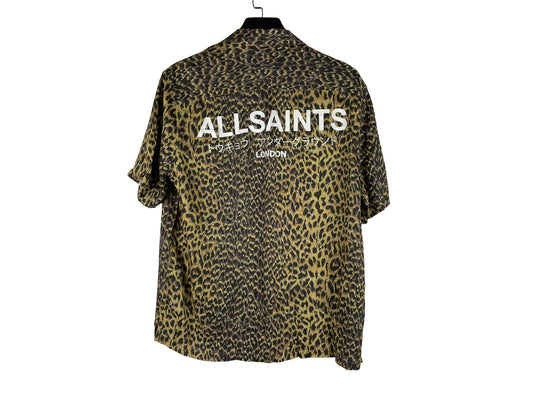 All Saints Leopard-print Hawaiian Shirt