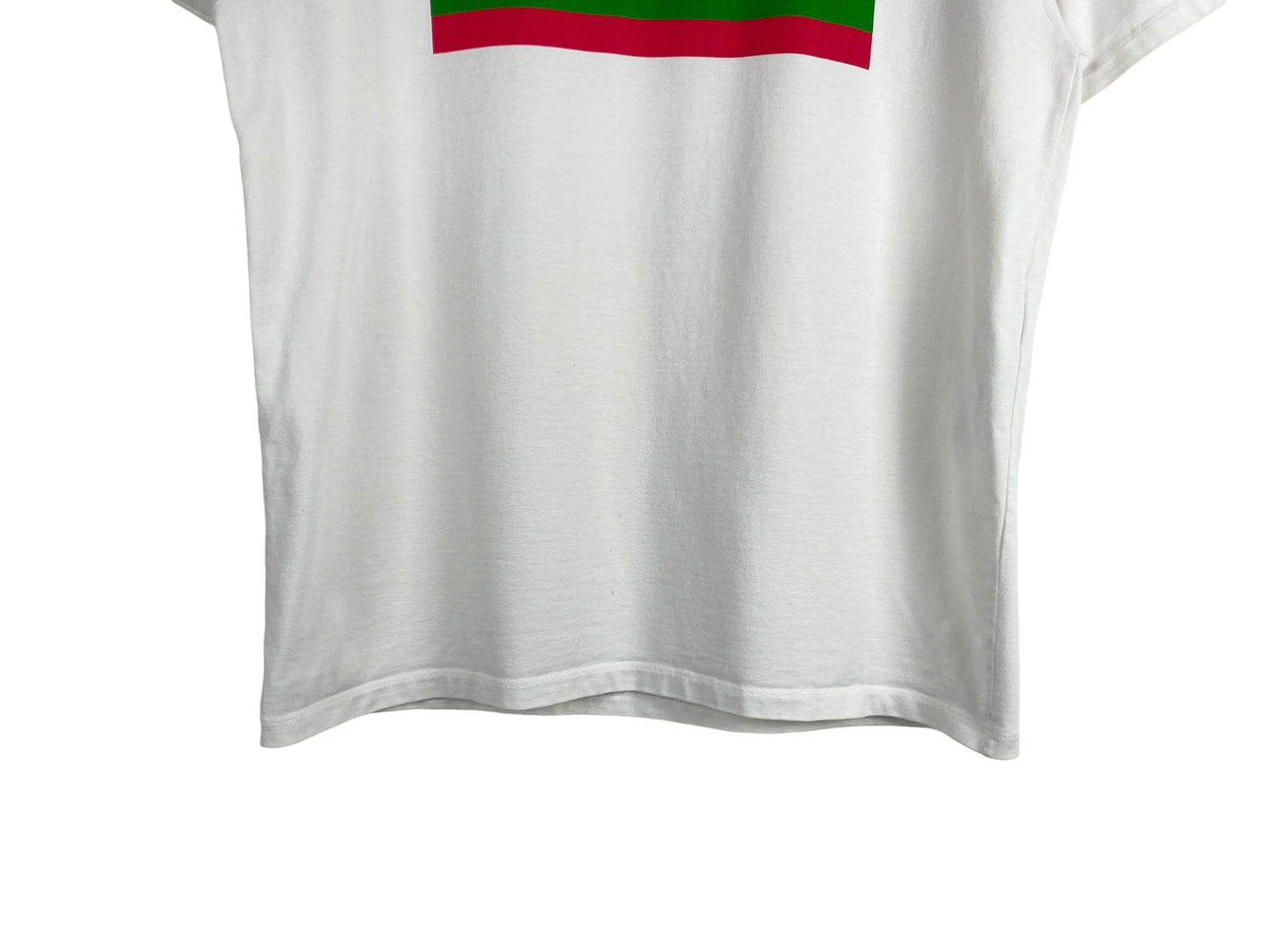 Gucci White Original Logo Print Cotton Oversize T-Shirt