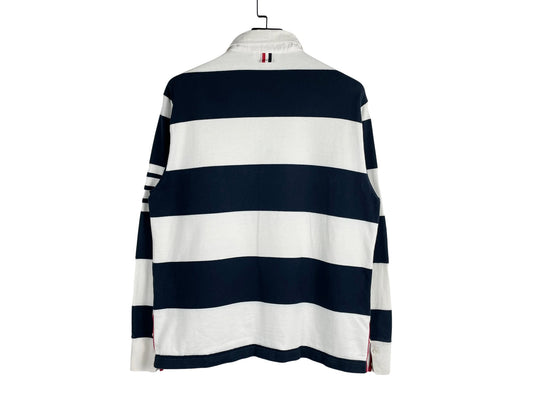 Thom Browne Oversized 4 Bar Rugby Shirt